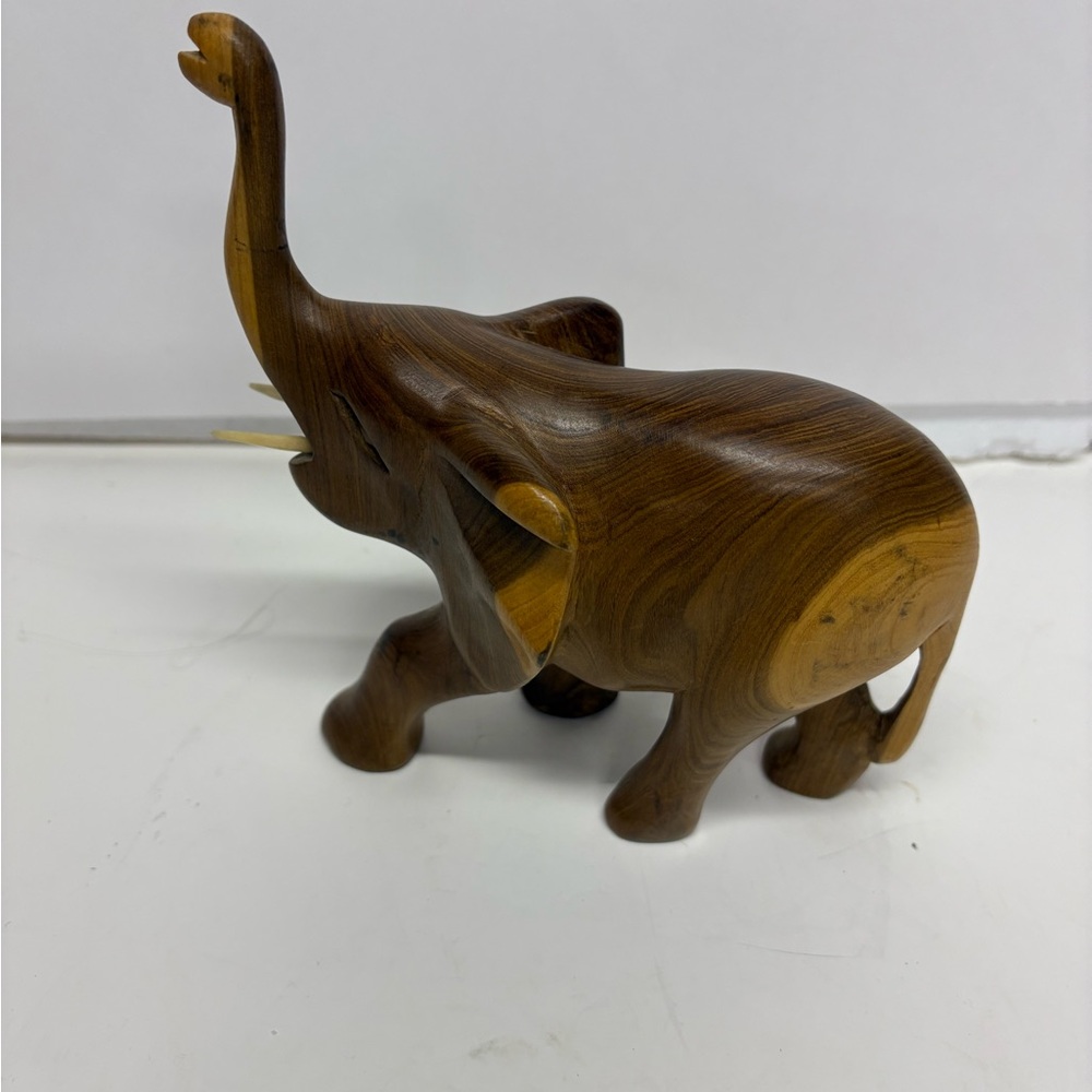 Besmo Product Handcrafted Wooden Elephant Figurine